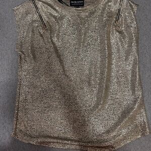 Frank Lyman Design Metallic Gold Blouse
